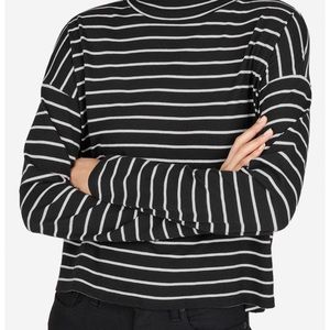 Everlane Mock Neck Long Sleeve Tee